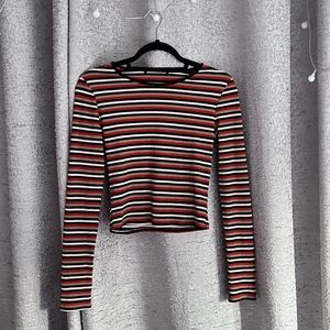 CUTE STRIPED LONG SLEEVE BABY TEE